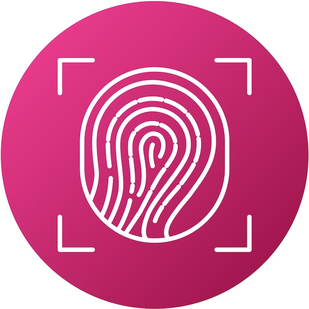 Vector Design Biometric Icon Style