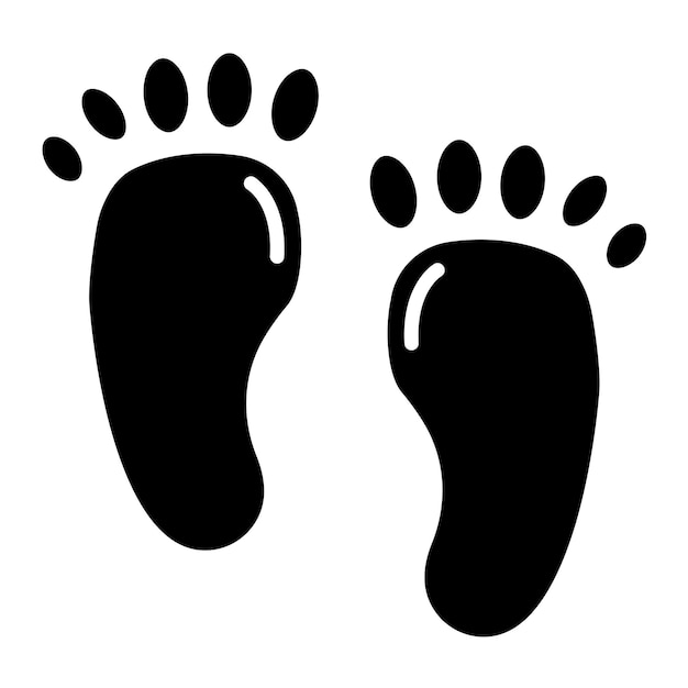 Vector Design Footsteps Icon Style