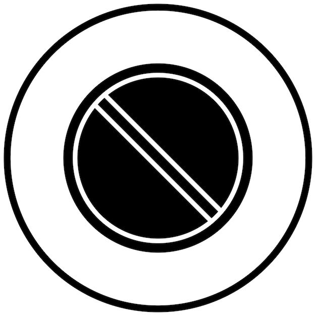 Vector Design Forbidden Icon Style