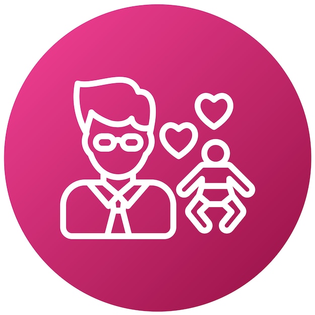 Vector Design Good Parenting Icon Style