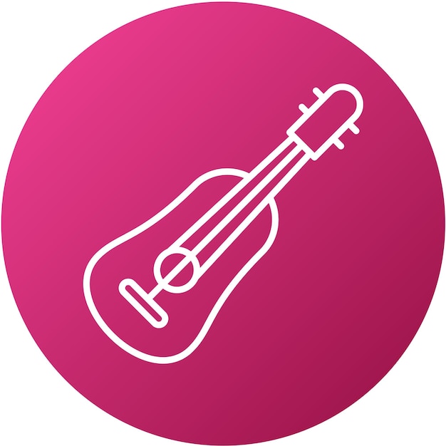 Vector Design Guitar Icon Style