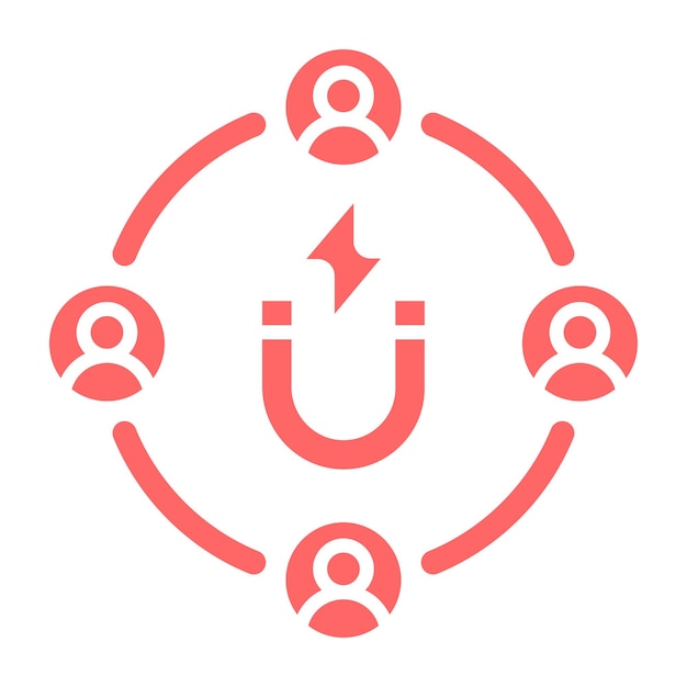 Vector vector design inbound marketing icon style