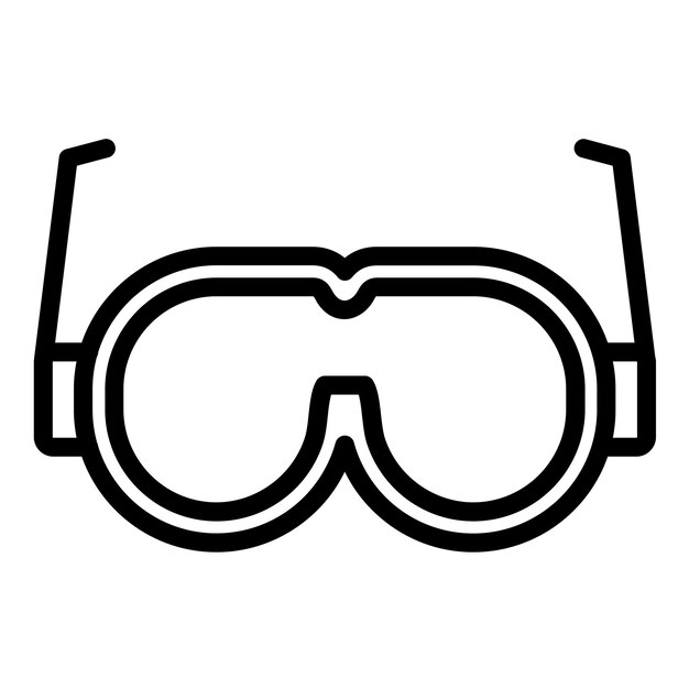 Vector vector design safety goggles icon style