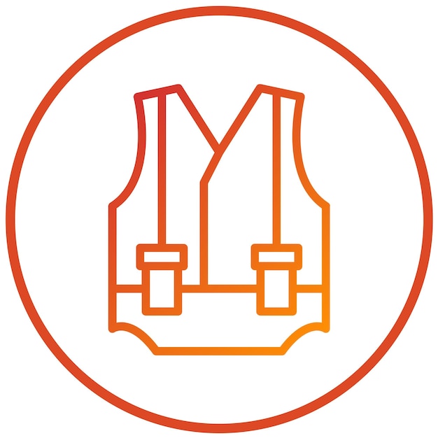 Vector vector design safety vest icon style