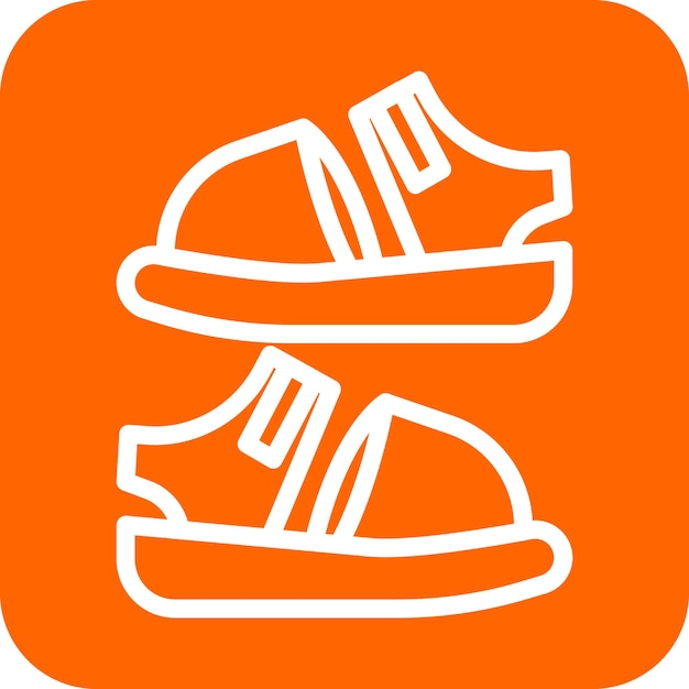 Vector vector design sandal icon style