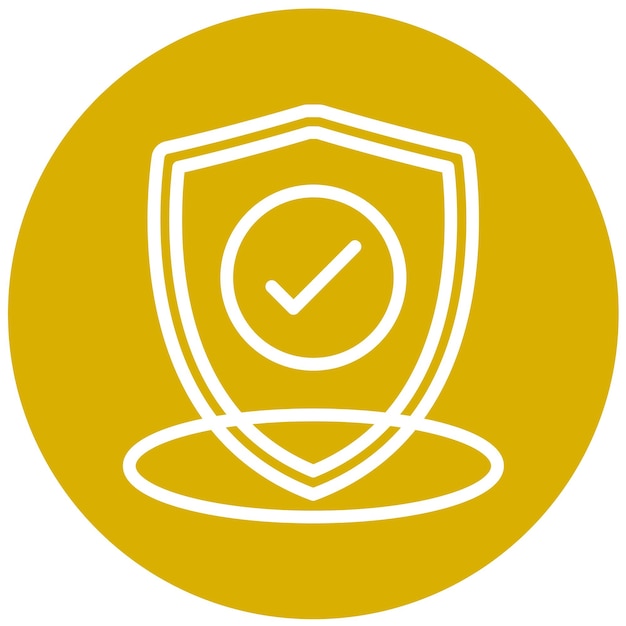 Vector Design Secure Zone Icon Style