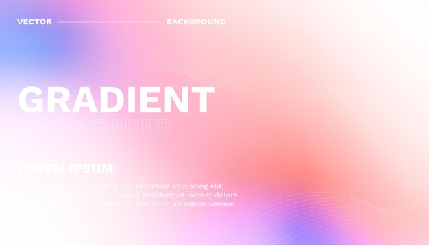 Vector vector gradient abstract background template with text