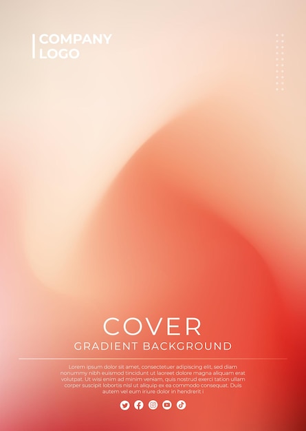 Vector gradient cover background template for brochure annual report magazine poster