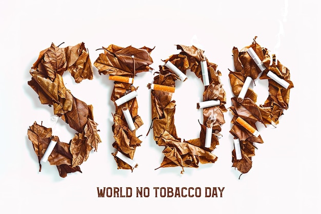 Vector vector illustration of background or poster or banner for may 31 world no tobacco day stop smoking