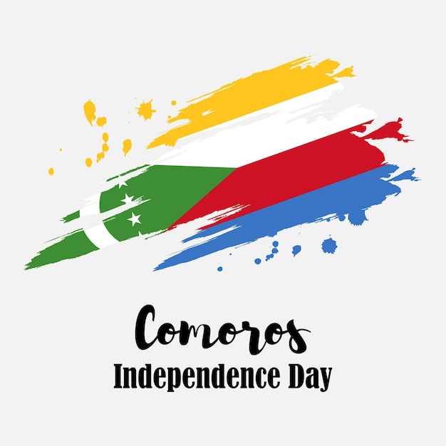 Vector illustration for Comoros independence day