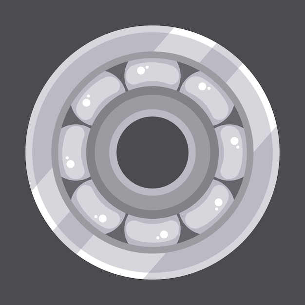 Vector vector image of a bearing isolated on transparent background