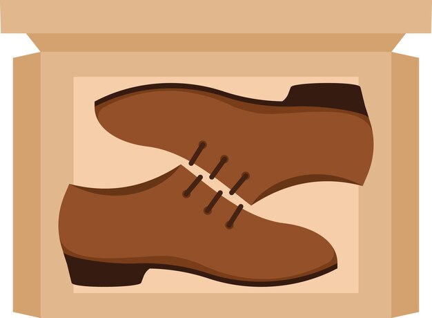 Vector Image Of Fashionable Shoes In A Box Isolated On Transparent Background