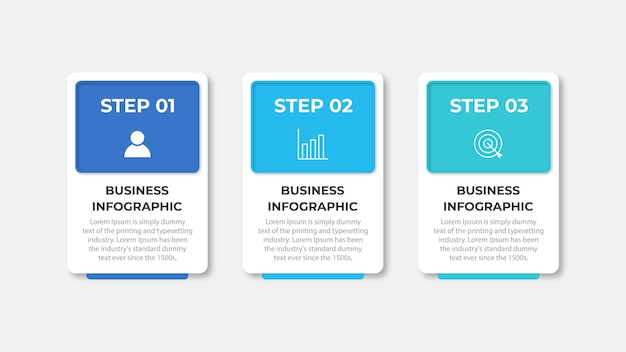 Vector vector infographic design template with 3 options or steps