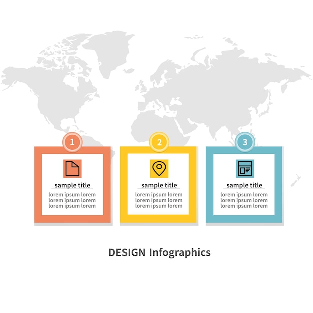 Vector infographic label design. Business concept flowchart, diagram