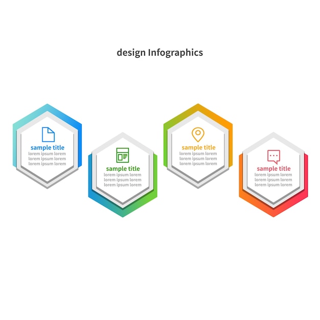 Vector infographic label design. Business concept flowchart, diagram