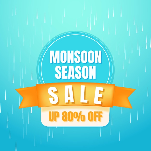 Vector vector monsoon season sale background