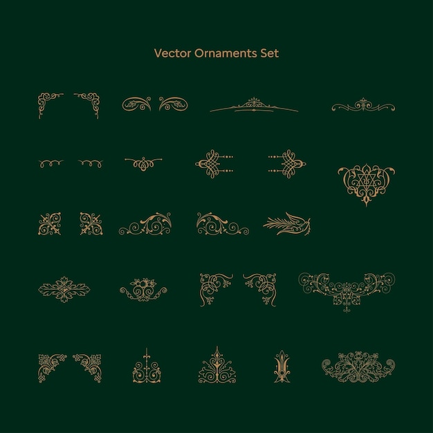 Vector vector ornaments set