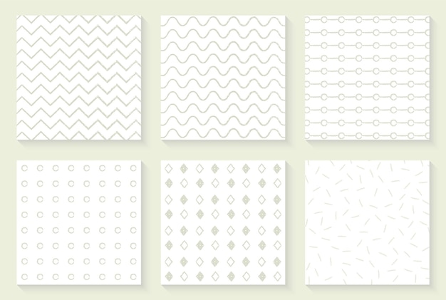 Vector vector seamless pattern collection