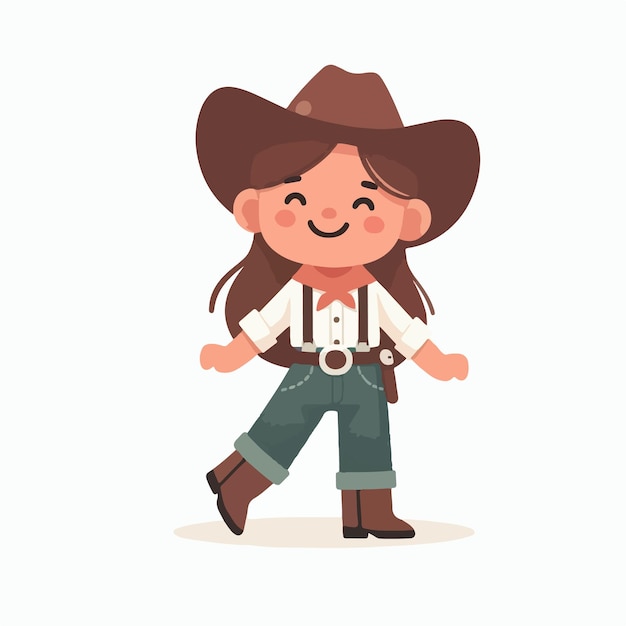 Vector vector set of cowboy kids