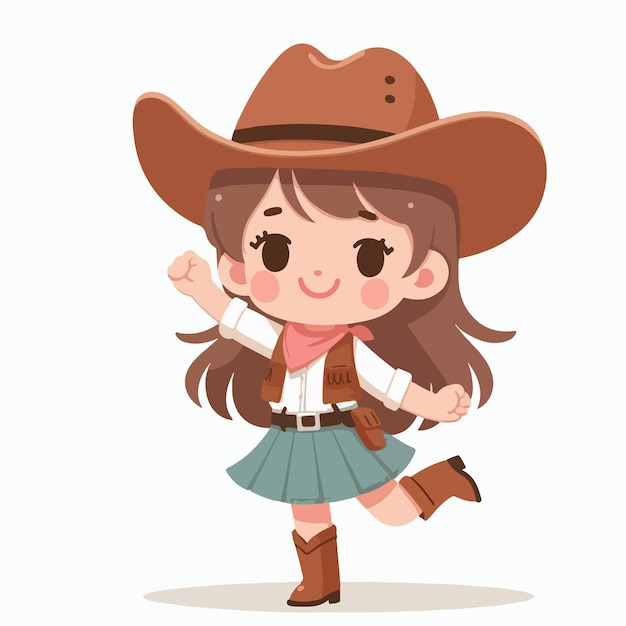 Vector vector set of cowboy kids