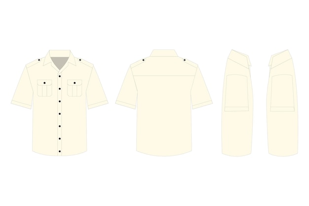 Vector short sleeve work shirt