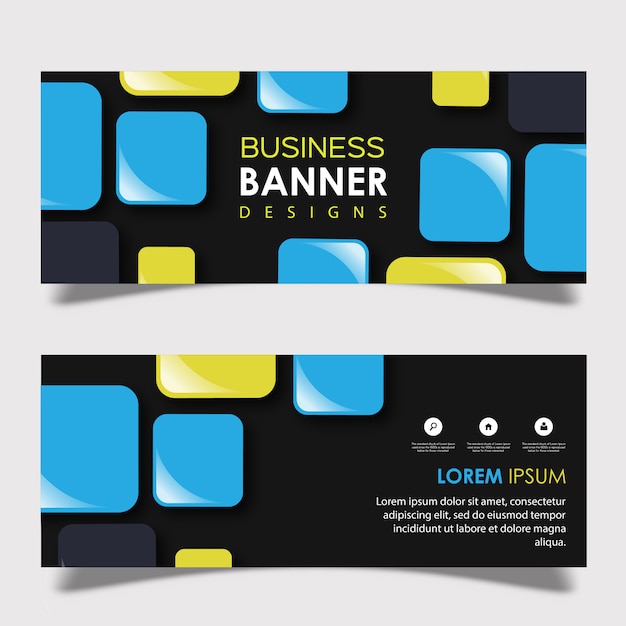 Vector Square Banner Design