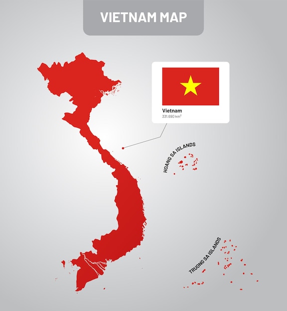 Vector vector of vietnam map design ready to use