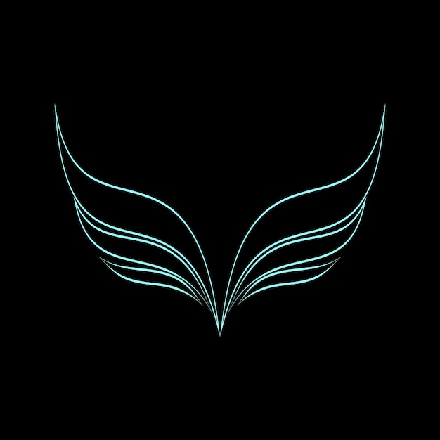 Vector wing business logo concept