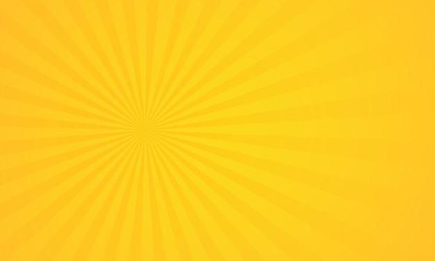 Vector yellow sunburst background design