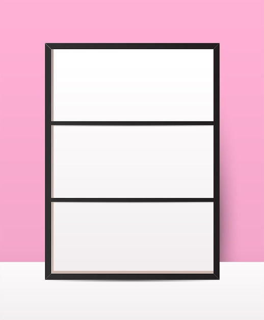 Vertical Collage Layout Template Frames for Photo or Illustration Vector For Photos Pictures Photo Collage Photo Puzzle Moodboard