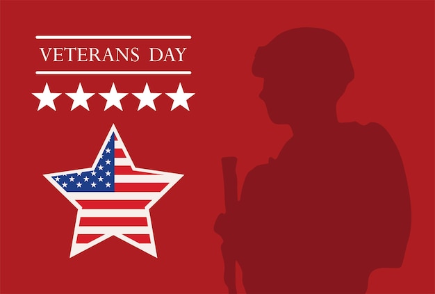 Veterans day banner style