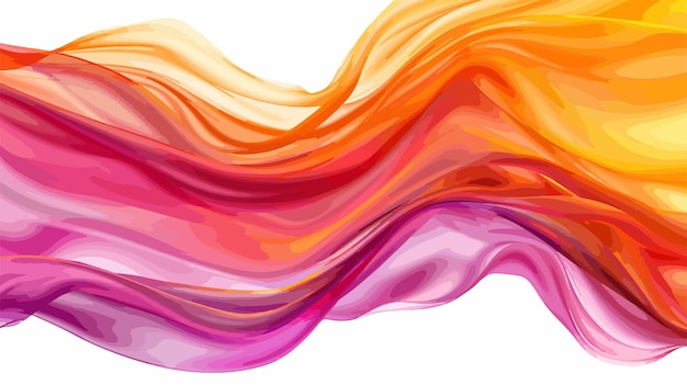 Vector vibrant flowing fabric background