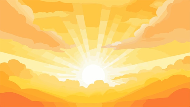 Vector vibrant sunlight yellow and orange color background