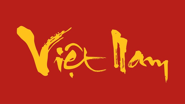 Vector vietnamese typography