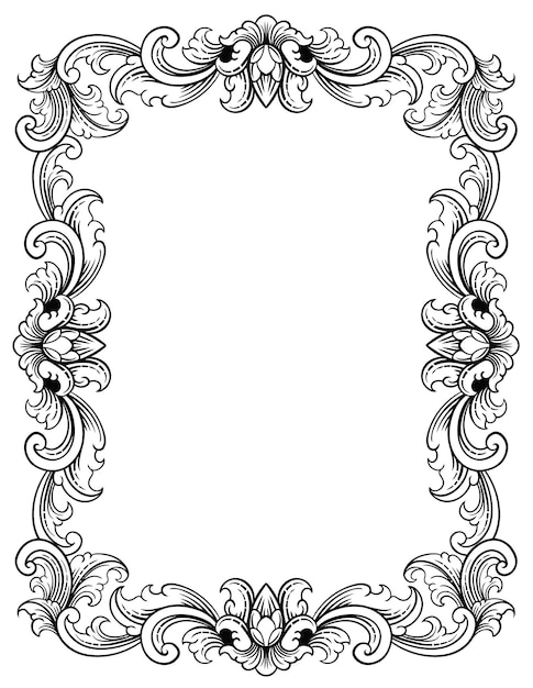 Vintage Brazilian Mirror Design Elements in Vector Format