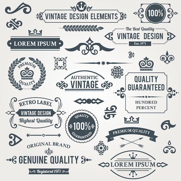 Vintage design elements