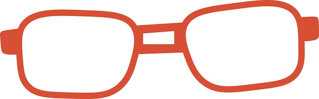 Vector vintage glasses accessory