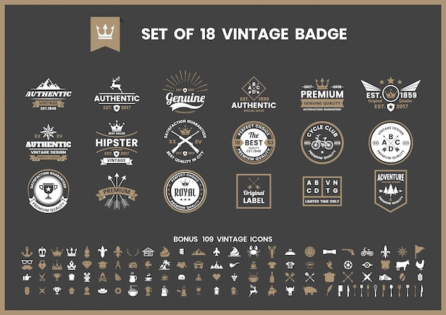 Vector vintage retro vector for banner