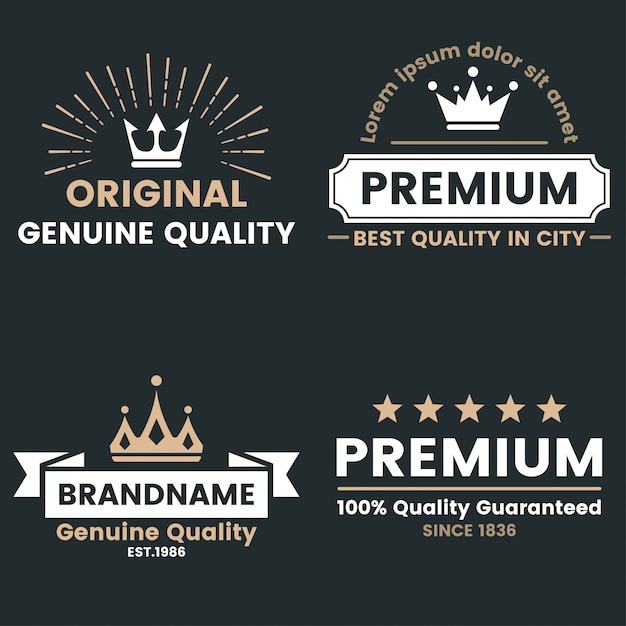 Vintage Retro Vector Logo for banner