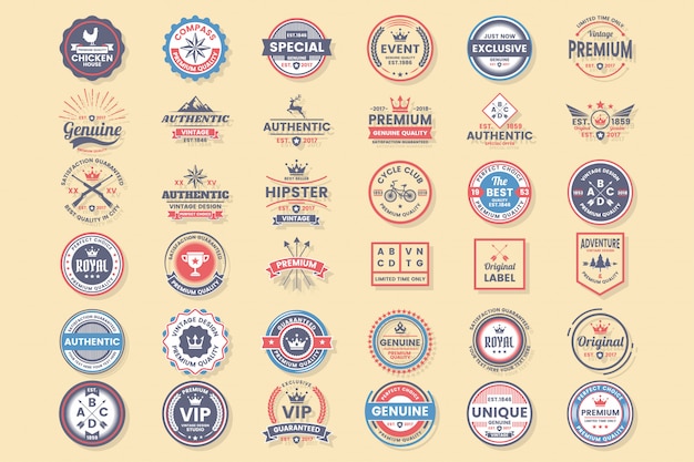 Vector vintage retro vector logo for banner