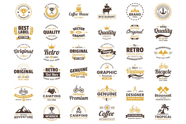 Vintage Retro Vector Logo for banner