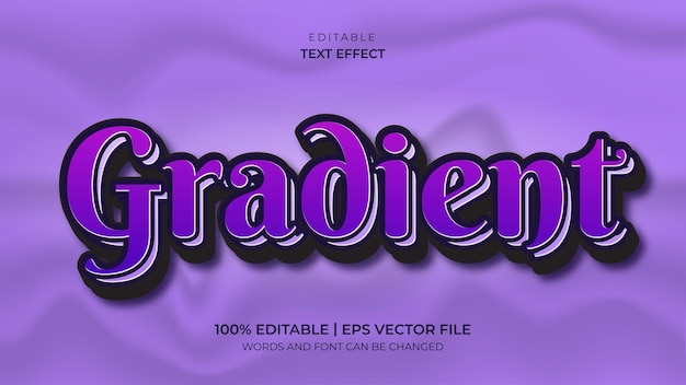 Violet Gradient text effect