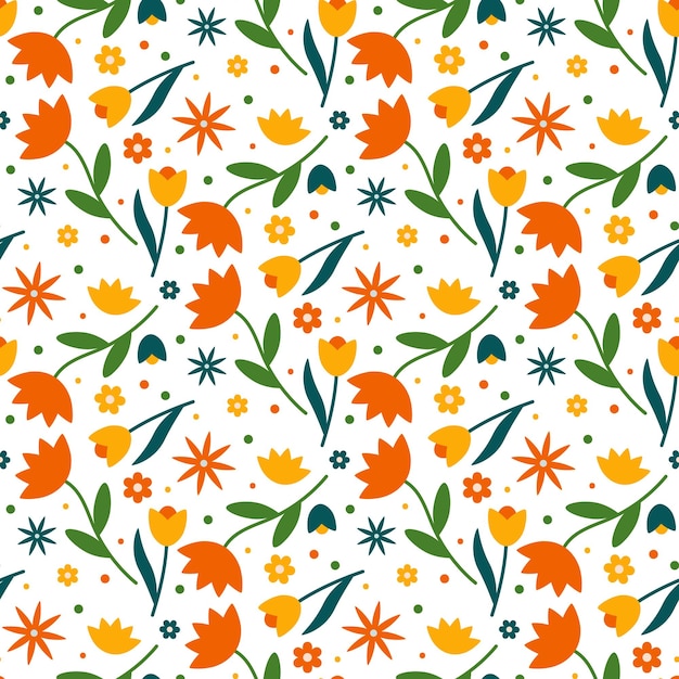 Vivid floral pattern