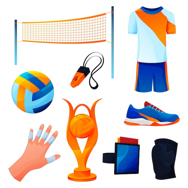 volleyball equipment or sport game accessories set