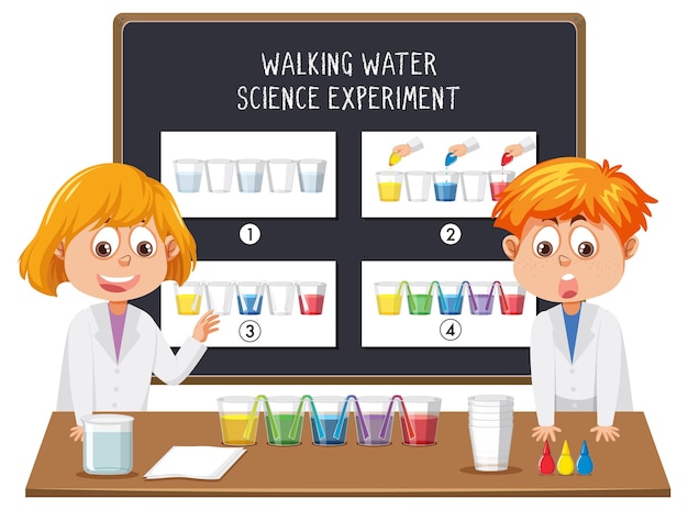 Walking Water Science Experiment