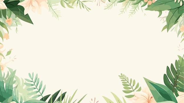 Vector a wall with palm trees and a place for text