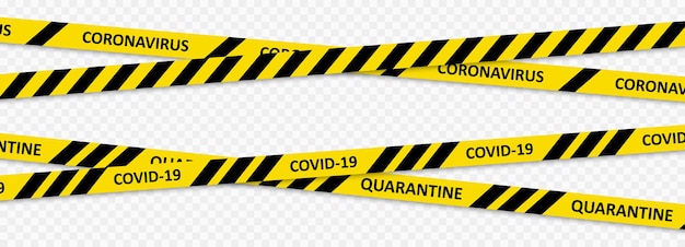 Warning coronavirus quarantine. Stop corona virus concept. Vector illustration