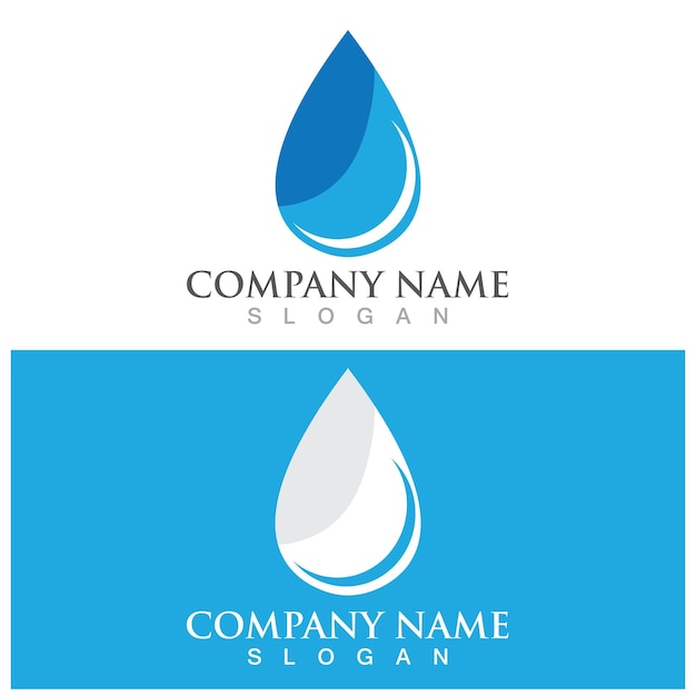 Water drop Logo Template vector