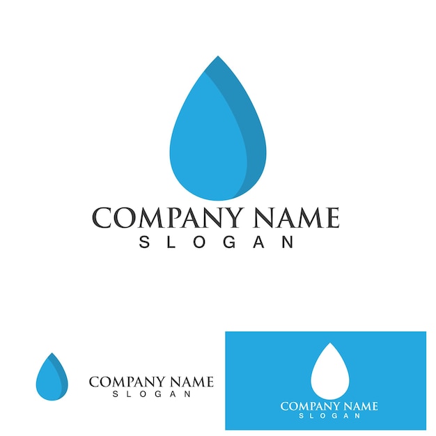 Water drop Logo Template vector