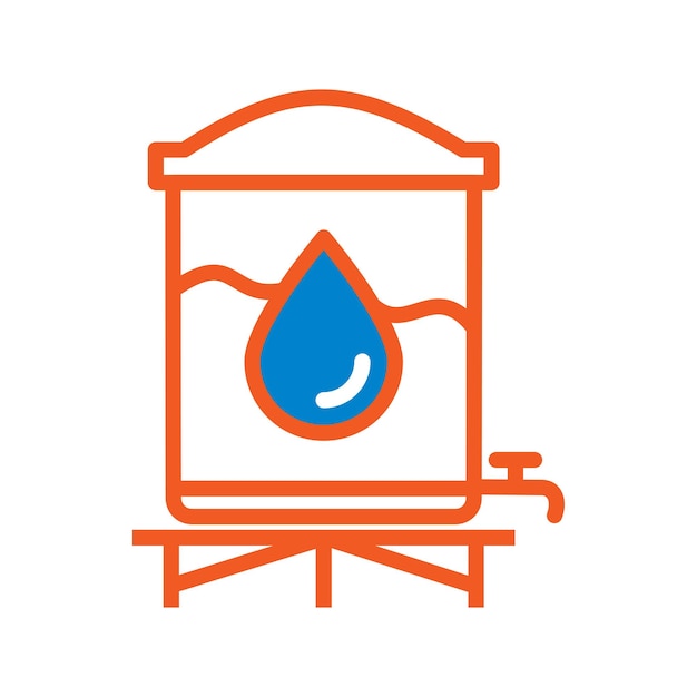 water tank icon vector design template